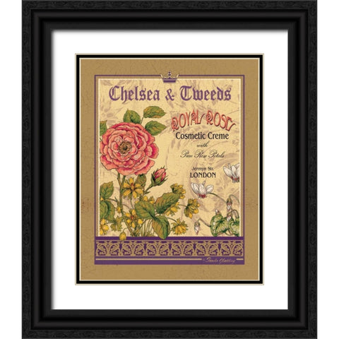 Royal Rose Black Ornate Wood Framed Art Print with Double Matting by Gladding, Pamela