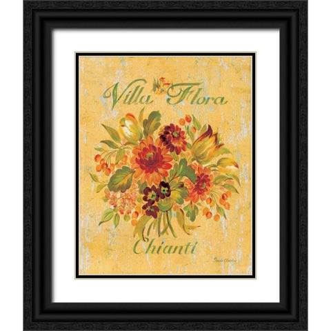 Chianti Black Ornate Wood Framed Art Print with Double Matting by Gladding, Pamela
