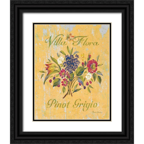 Pinot Grigio Black Ornate Wood Framed Art Print with Double Matting by Gladding, Pamela