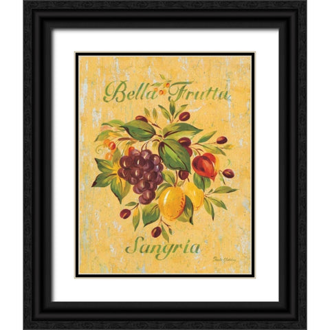 Sangria Black Ornate Wood Framed Art Print with Double Matting by Gladding, Pamela