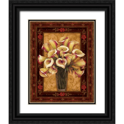 View from Pompeii I Black Ornate Wood Framed Art Print with Double Matting by Gladding, Pamela