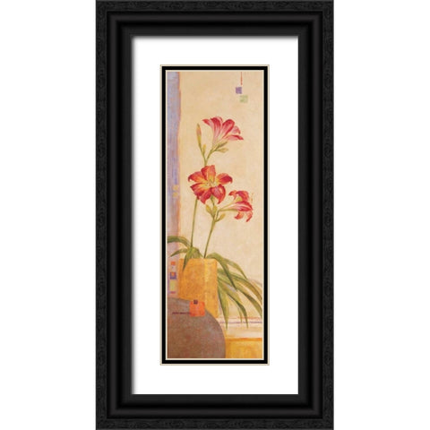 In the Garden II Black Ornate Wood Framed Art Print with Double Matting by Gladding, Pamela