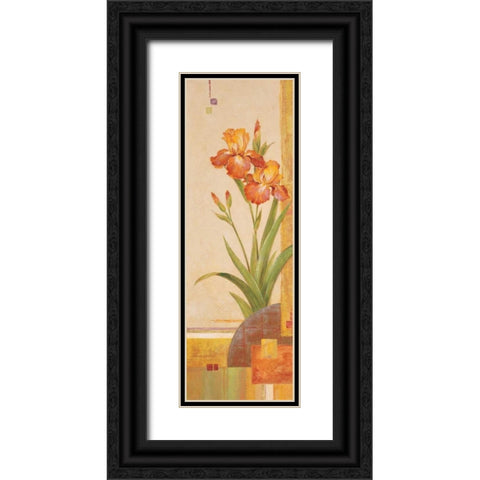 In the Garden III Black Ornate Wood Framed Art Print with Double Matting by Gladding, Pamela