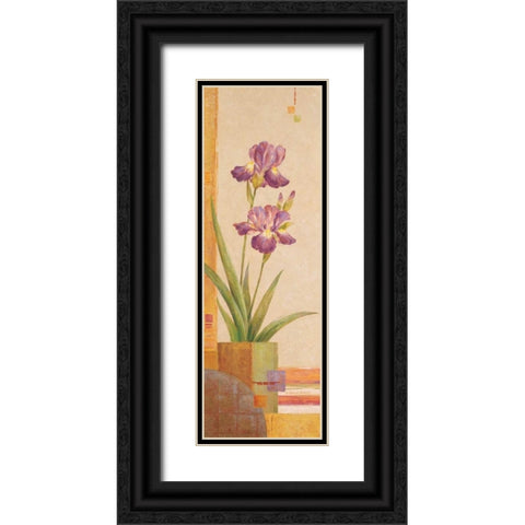 In the Garden IV Black Ornate Wood Framed Art Print with Double Matting by Gladding, Pamela