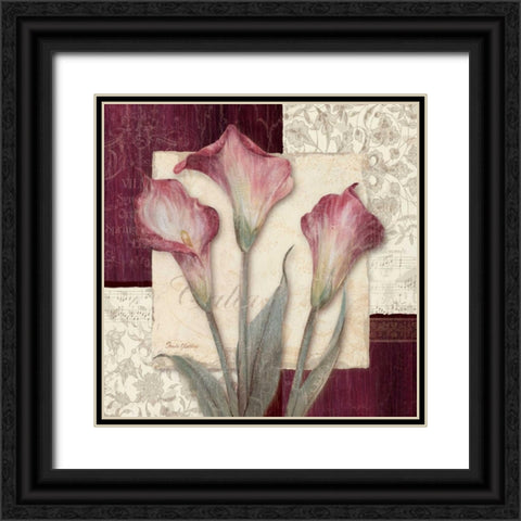 Trio Sonata I Black Ornate Wood Framed Art Print with Double Matting by Gladding, Pamela