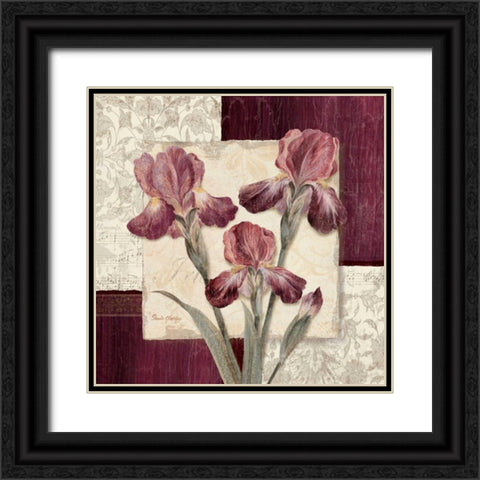 Trio Sonata II Black Ornate Wood Framed Art Print with Double Matting by Gladding, Pamela