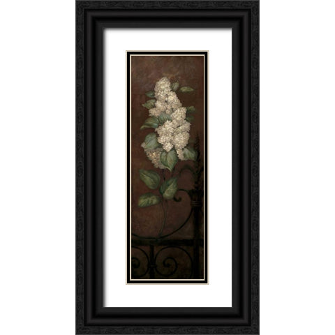 Gramercy Park Panel II Black Ornate Wood Framed Art Print with Double Matting by Gladding, Pamela