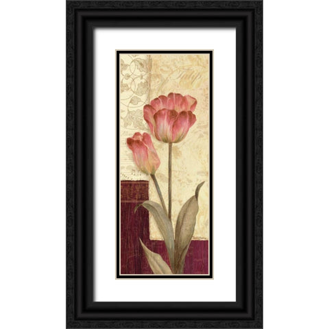 Quattro Sonata I Black Ornate Wood Framed Art Print with Double Matting by Gladding, Pamela