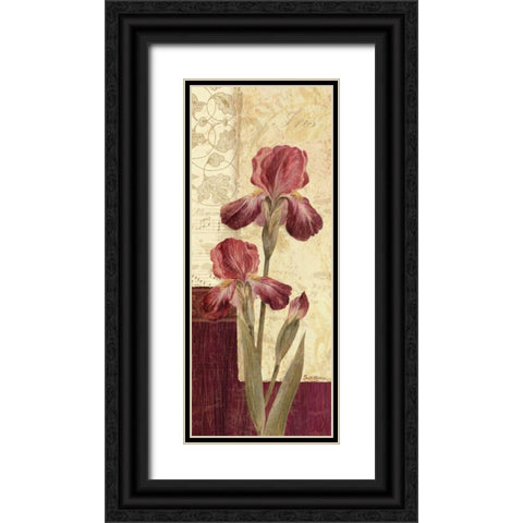 Quattro Sonata III Black Ornate Wood Framed Art Print with Double Matting by Gladding, Pamela
