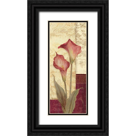 Quattro Sonata IV Black Ornate Wood Framed Art Print with Double Matting by Gladding, Pamela
