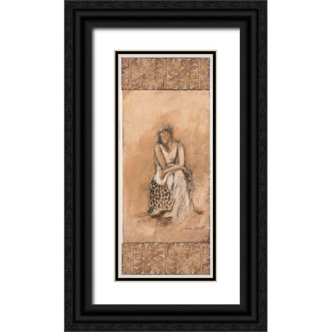 Demure II Black Ornate Wood Framed Art Print with Double Matting by Gamel, Tara