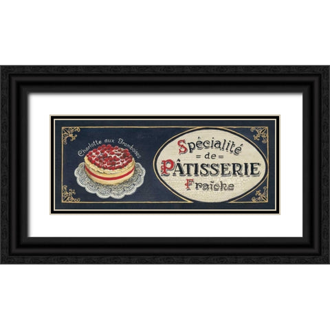 Patisserie Black Ornate Wood Framed Art Print with Double Matting by Gorham, Gregory