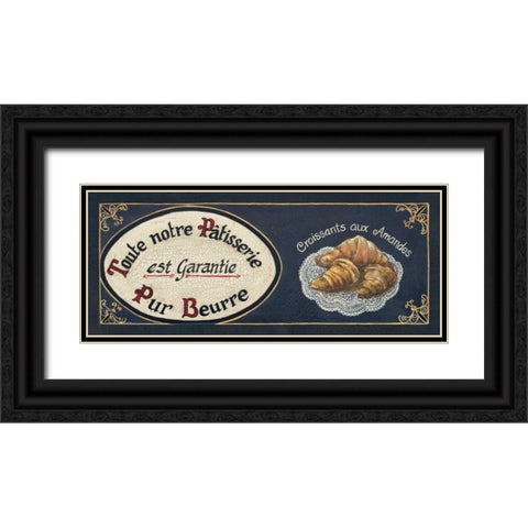 Croissants Black Ornate Wood Framed Art Print with Double Matting by Gorham, Gregory