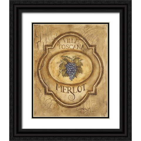 Merlot Black Ornate Wood Framed Art Print with Double Matting by Gorham, Gregory