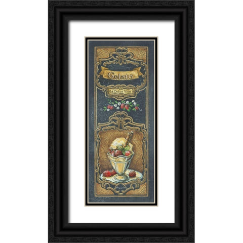 Gelato Black Ornate Wood Framed Art Print with Double Matting by Gorham, Gregory