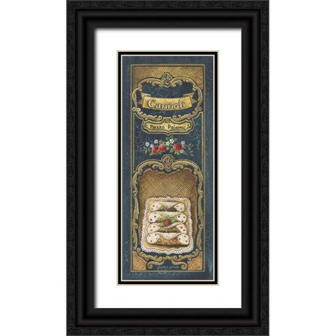 Cannoli Black Ornate Wood Framed Art Print with Double Matting by Gorham, Gregory