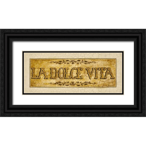 Dolce Black Ornate Wood Framed Art Print with Double Matting by Gorham, Gregory