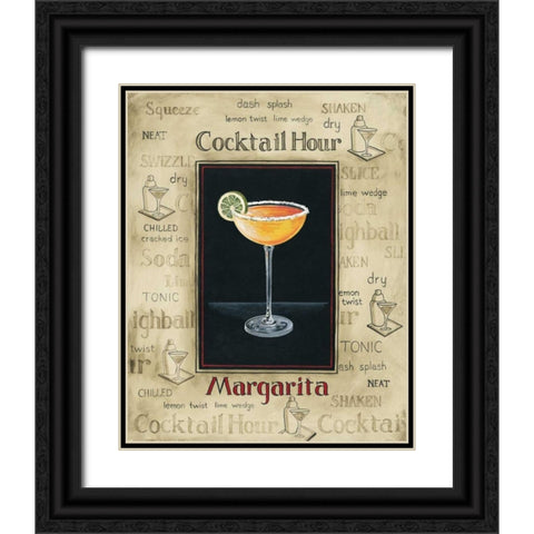Margarita Black Ornate Wood Framed Art Print with Double Matting by Gorham, Gregory