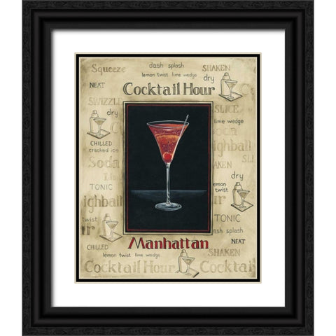 Manhattan Black Ornate Wood Framed Art Print with Double Matting by Gorham, Gregory