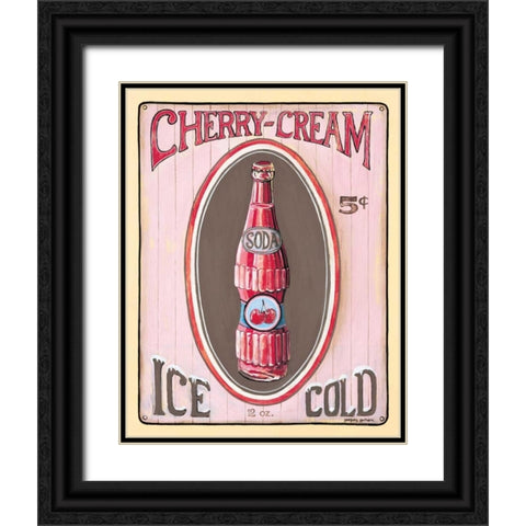 Cherry Cream Black Ornate Wood Framed Art Print with Double Matting by Gorham, Gregory