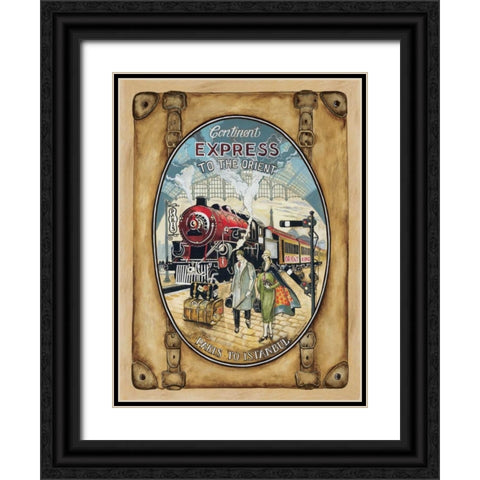 Orient King Black Ornate Wood Framed Art Print with Double Matting by Gorham, Gregory