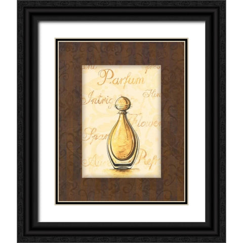 Parfum IV Black Ornate Wood Framed Art Print with Double Matting by Gorham, Gregory