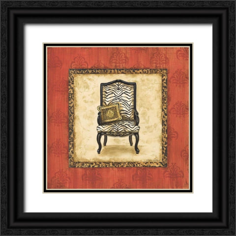 Parlor Chair II Black Ornate Wood Framed Art Print with Double Matting by Gorham, Gregory