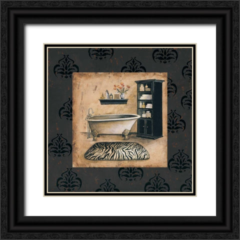 Bath Time II Black Ornate Wood Framed Art Print with Double Matting by Gorham, Gregory