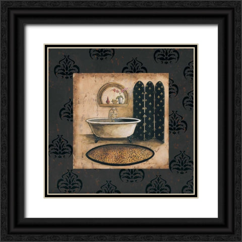 Bath Time IV Black Ornate Wood Framed Art Print with Double Matting by Gorham, Gregory