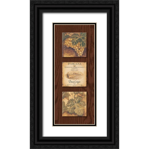Wine Country Panel I Black Ornate Wood Framed Art Print with Double Matting by Gorham, Gregory