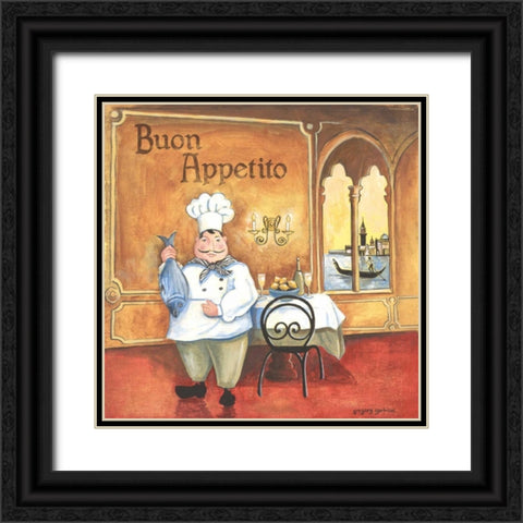 Chef II Black Ornate Wood Framed Art Print with Double Matting by Gorham, Gregory