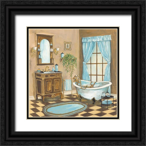 Bain de Cru I Black Ornate Wood Framed Art Print with Double Matting by Gorham, Gregory