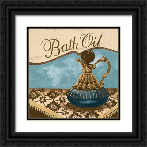 Bath Accessories II Black Ornate Wood Framed Art Print with Double Matting by Gorham, Gregory