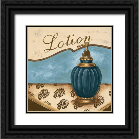 Bath Accessories IV Black Ornate Wood Framed Art Print with Double Matting by Gorham, Gregory