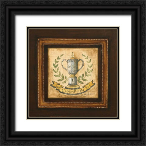 Golf Champion Black Ornate Wood Framed Art Print with Double Matting by Gorham, Gregory