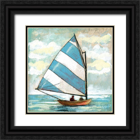 Sailboats I Black Ornate Wood Framed Art Print with Double Matting by Gorham, Gregory