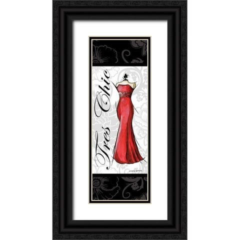 Tres Chic Black Ornate Wood Framed Art Print with Double Matting by Gorham, Gregory