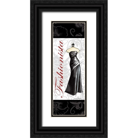 Fashionista Black Ornate Wood Framed Art Print with Double Matting by Gorham, Gregory