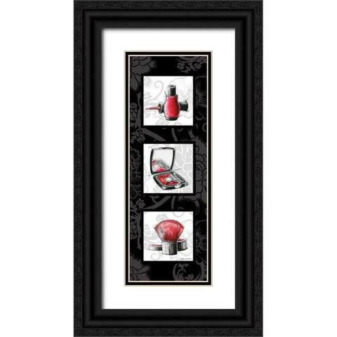 Fashion Trio I Black Ornate Wood Framed Art Print with Double Matting by Gorham, Gregory