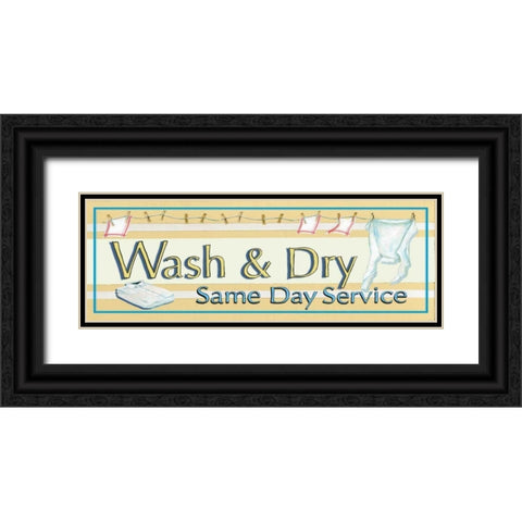 Wash and Dry Black Ornate Wood Framed Art Print with Double Matting by Gorham, Gregory