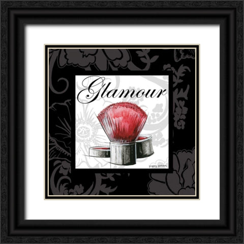 Makeup Bag I Black Ornate Wood Framed Art Print with Double Matting by Gorham, Gregory
