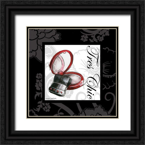 Makeup Bag II Black Ornate Wood Framed Art Print with Double Matting by Gorham, Gregory