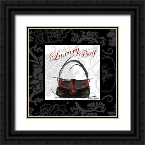 Luxury Bag Black Ornate Wood Framed Art Print with Double Matting by Gorham, Gregory