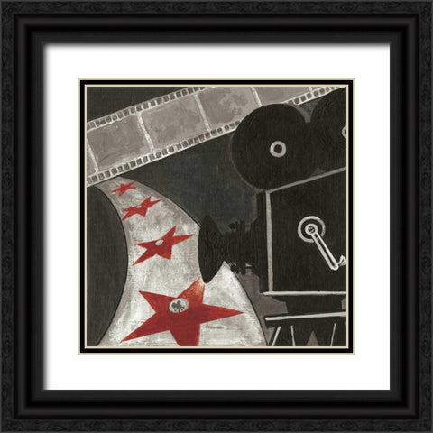 Film II Black Ornate Wood Framed Art Print with Double Matting by Gorham, Gregory