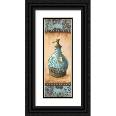 Lotion Panel Black Ornate Wood Framed Art Print with Double Matting by Gorham, Gregory