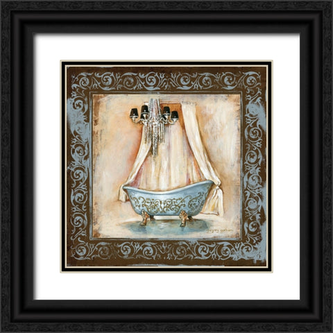 Elegant Bath III Black Ornate Wood Framed Art Print with Double Matting by Gorham, Gregory