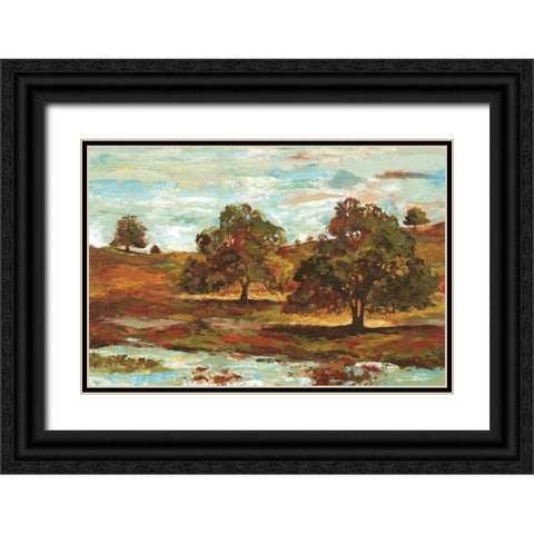 Landscape II Black Ornate Wood Framed Art Print with Double Matting by Gorham, Gregory