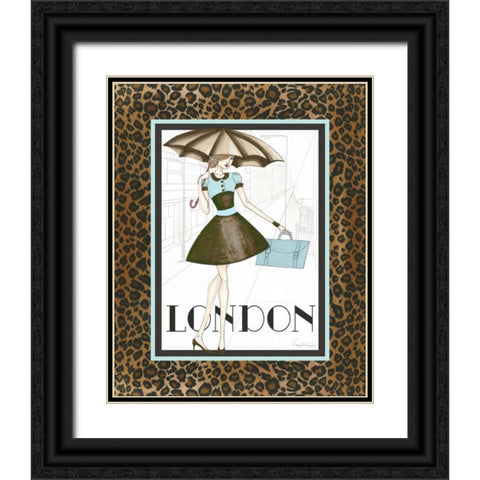 City Girl I Black Ornate Wood Framed Art Print with Double Matting by Guinn, Katie