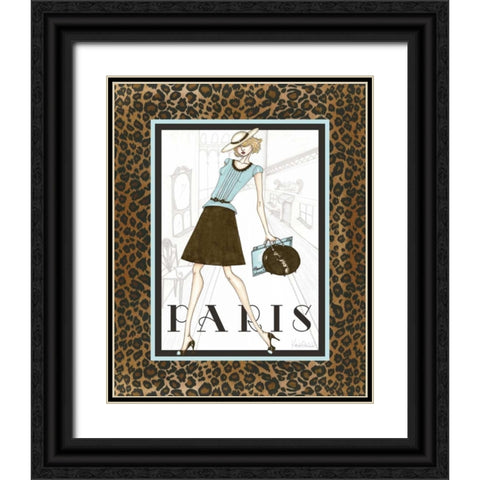 City Girl II Black Ornate Wood Framed Art Print with Double Matting by Guinn, Katie