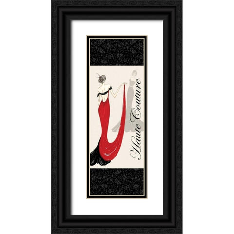 Haute Couture II Black Ornate Wood Framed Art Print with Double Matting by Guinn, Katie